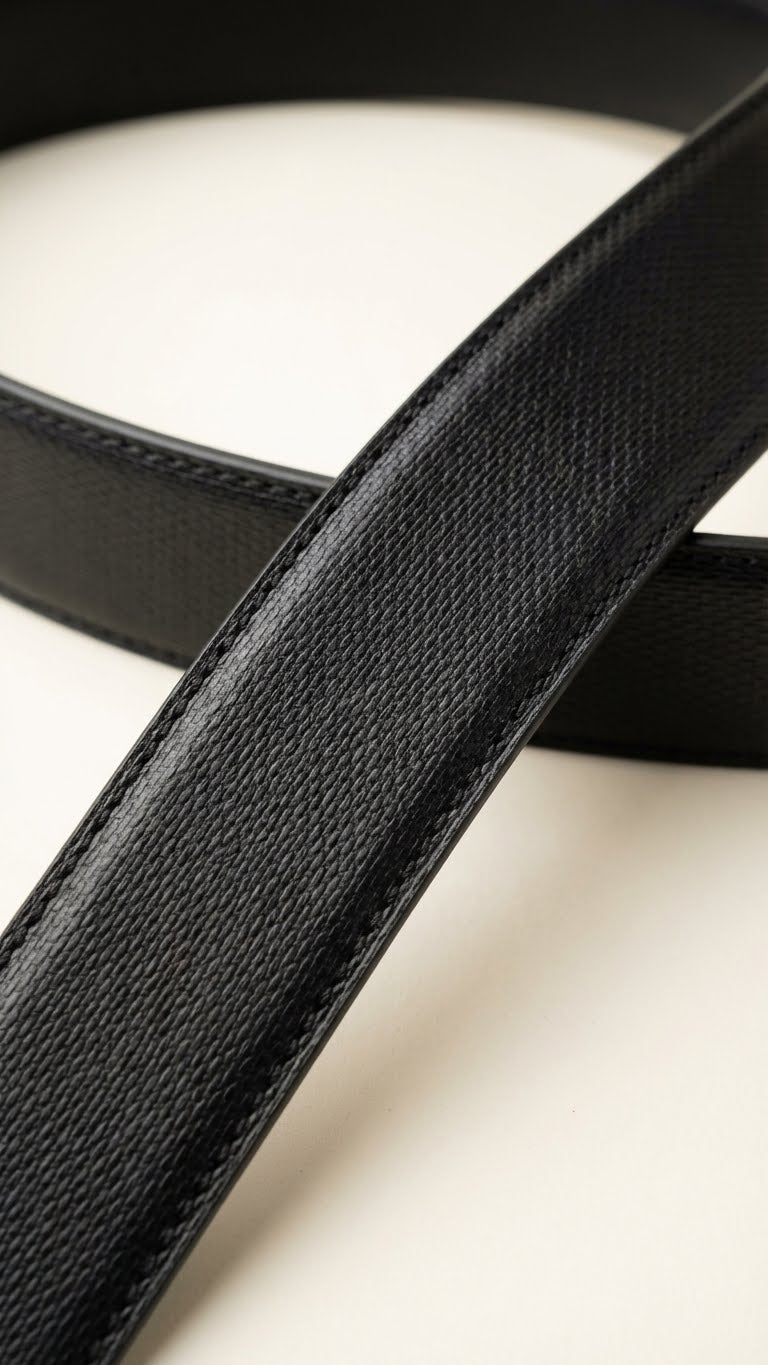 Smooth Premium Belt – Monogram Buckle Gold